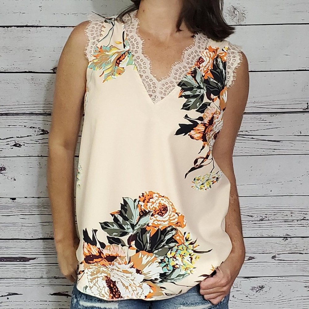 Apricot Flower Tank